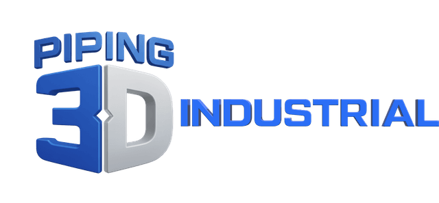 Piping3D Industrial Logo